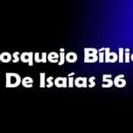 Bosquejo Bíblico De Isaías 56