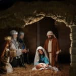 Los Hombres Alrededor Del Nacimiento De Jesucristo